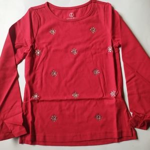 New!! Girls Lands' End red shirt